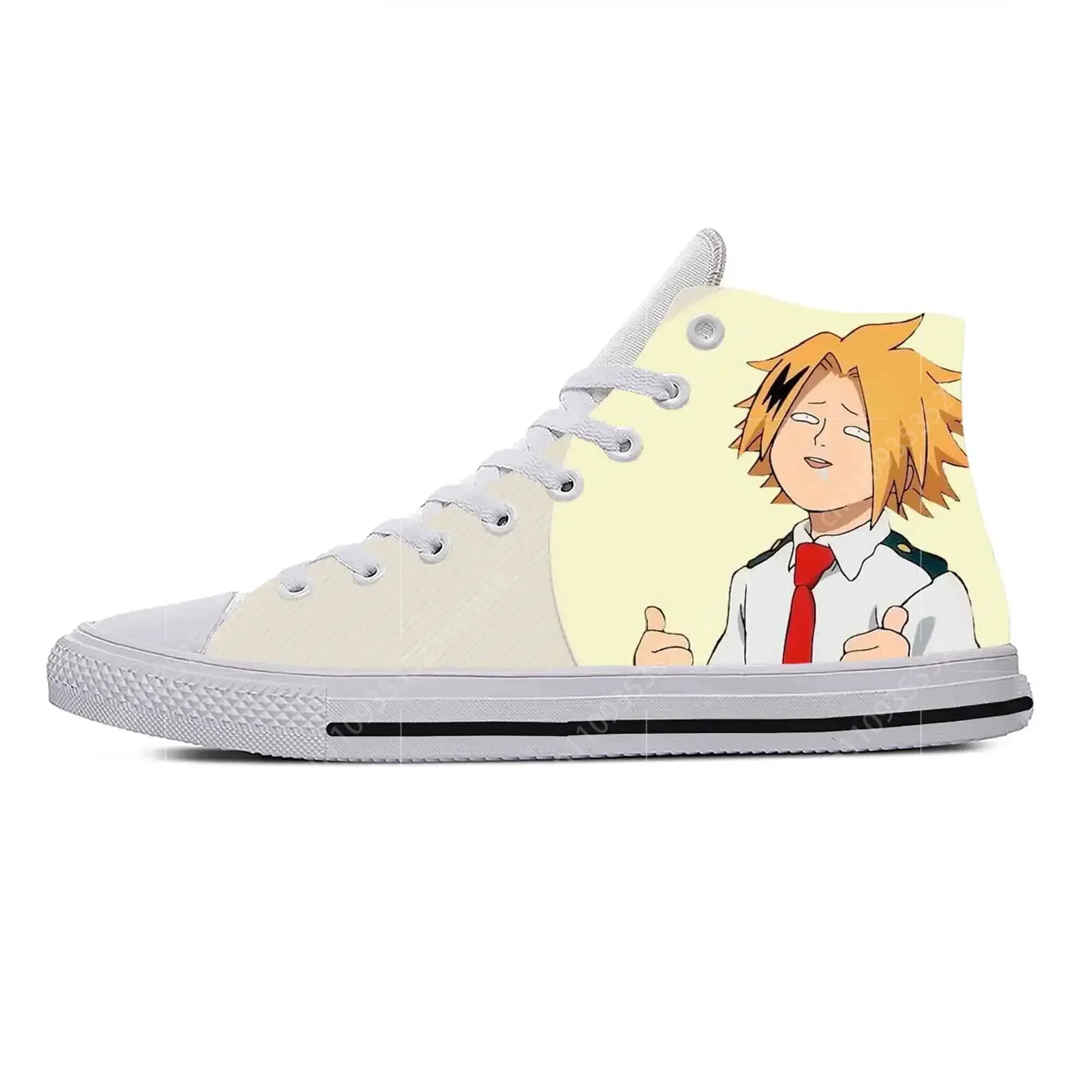 

Повседневная тканевая обувь в стиле аниме, манги и комиксов My Hero Academia Kaminari Denki, удобные дышащие кроссовки с 3D-принтом для мужчин и женщин