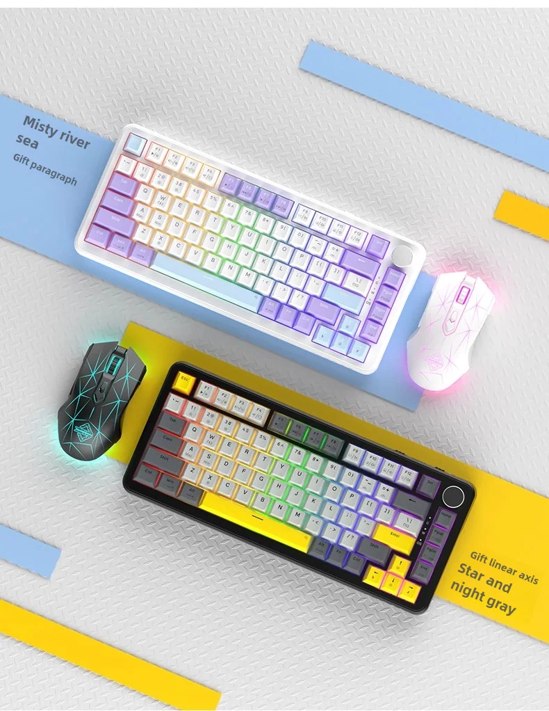 Conjunto de teclado e mouse para jogos AK820 3 unidades, teclado, mouse, mouse pad