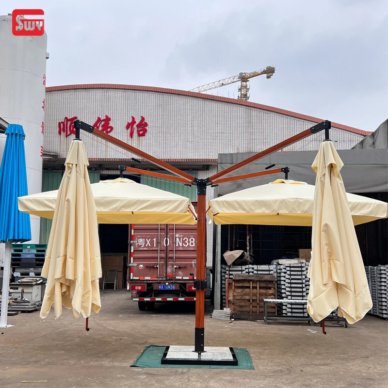 Roman Umbrella, Outdoor Umbrella,Sunshade, Rainproof, UV Protection,Thickened Material, Aluminum Alloy Columns, Rotatable