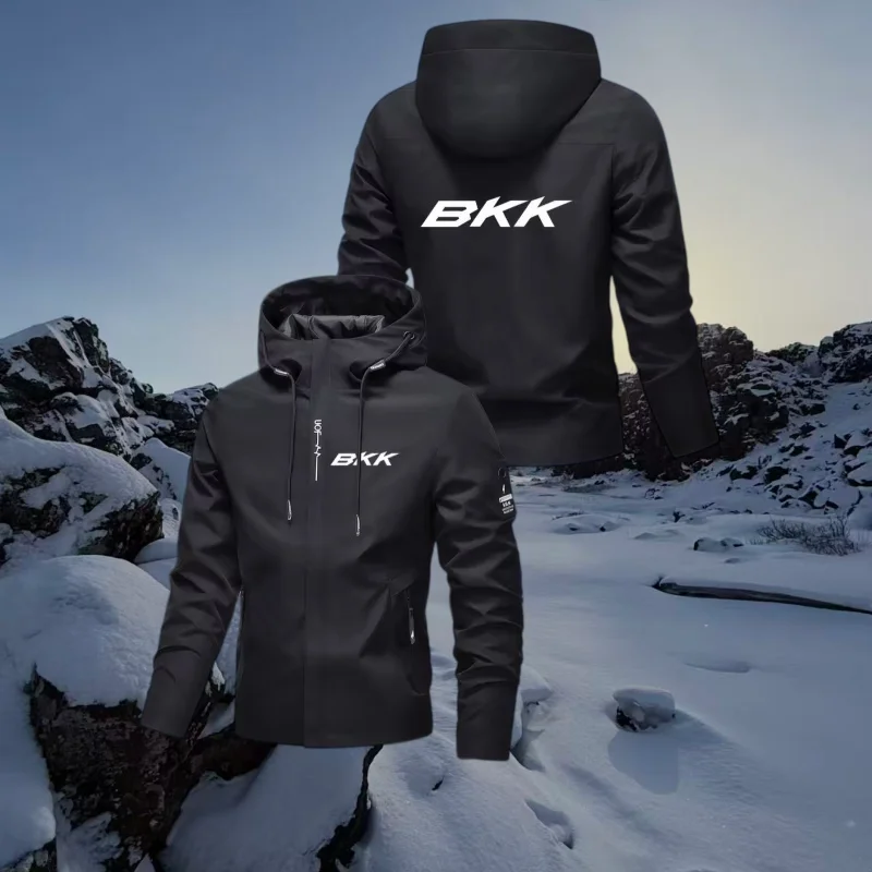 High quality brand mens new training windproof racing hooded jacket autumn daily street walking zipper letter printed design top