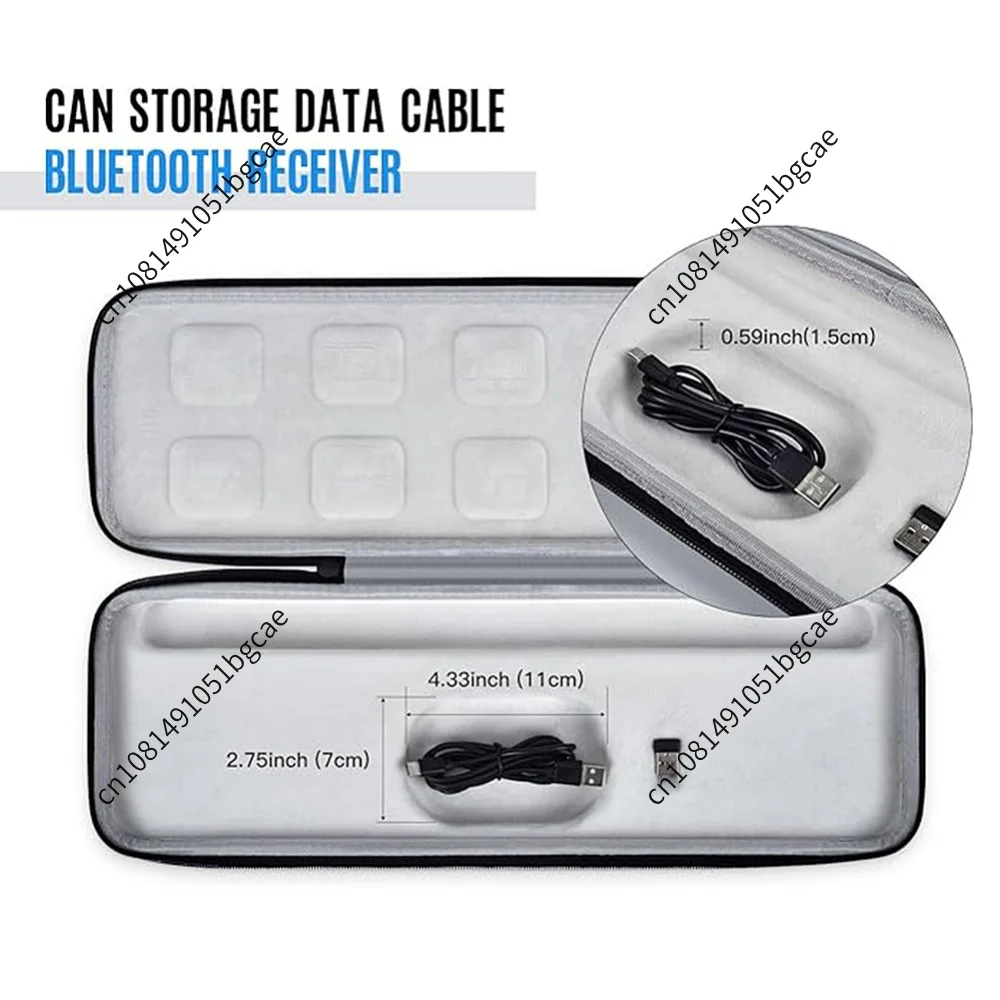 Protective Carrying Keyboard Case Shockproof Hard Storage Case Travel and Home Storage for MX Keys S Wireless Keyboard