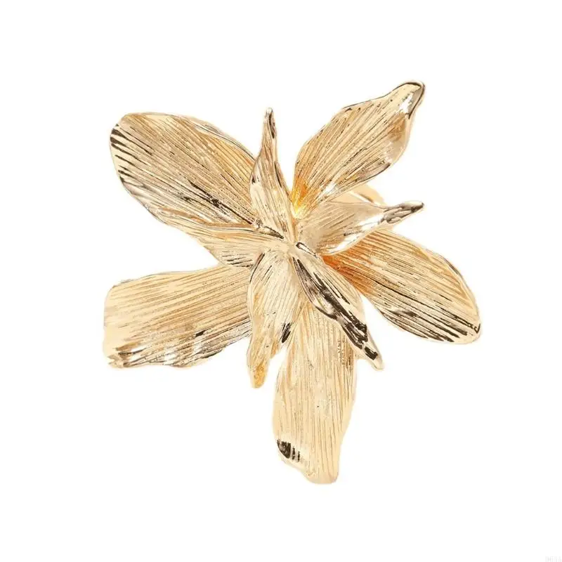 Geometric Flower Jewelry Alloy Texture Suitable for Fashion Lover Present 964A