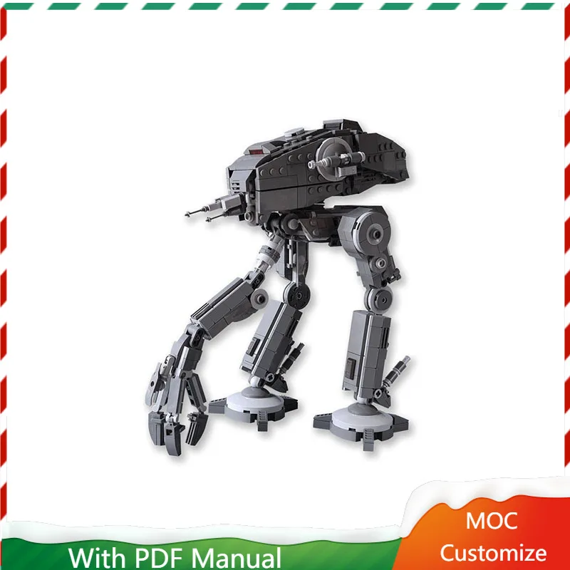 

Новинка 898 шт., хит продаж, MOC, креативный AT-ST Walker, робот, строительные блоки, модель в сборе, дисплей, игрушки для детей, подарки на день рождения