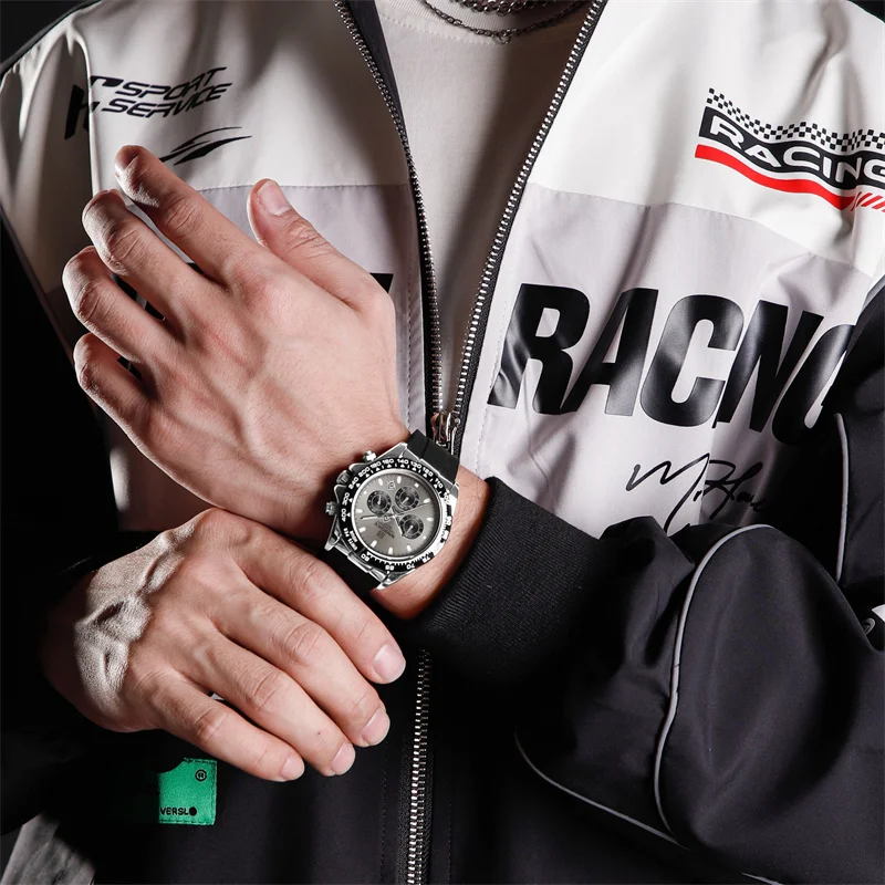 Top Brand NAVIFORCE Luxury Men's Watches Waterproof Sports Quartz Clock Silicone Strap Chronograph Luminous Wristwatches Gift