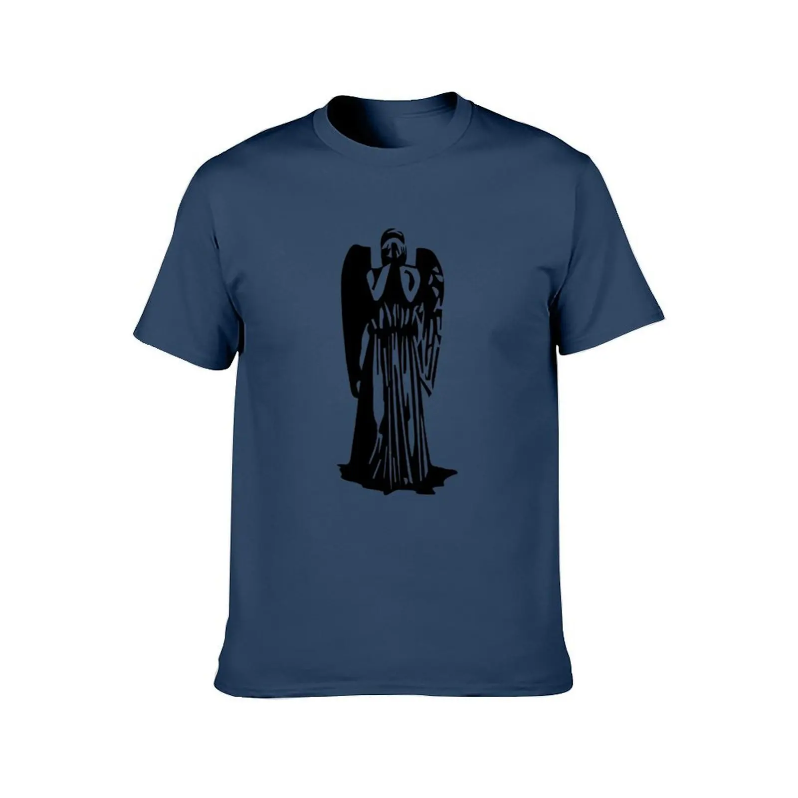 تي شيرت Weeping Angel تي شيرت مضحك تي شيرت قطني قطني تي شيرت رجالي