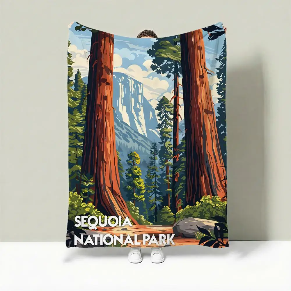 

Легкое фланелевое одеяло Park S-Sequoia National Park, 240 г, мягкое, приятное для кожи, для летнего охлаждения