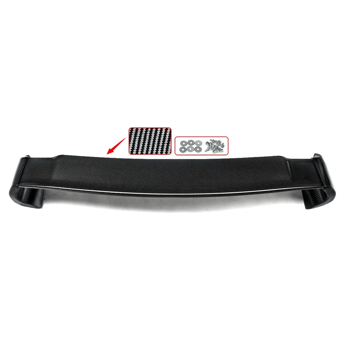 For 2006-2011 Honda Civic Sedan 4D FD2 Mugen Style Black Rear Trunk Spoiler Wing