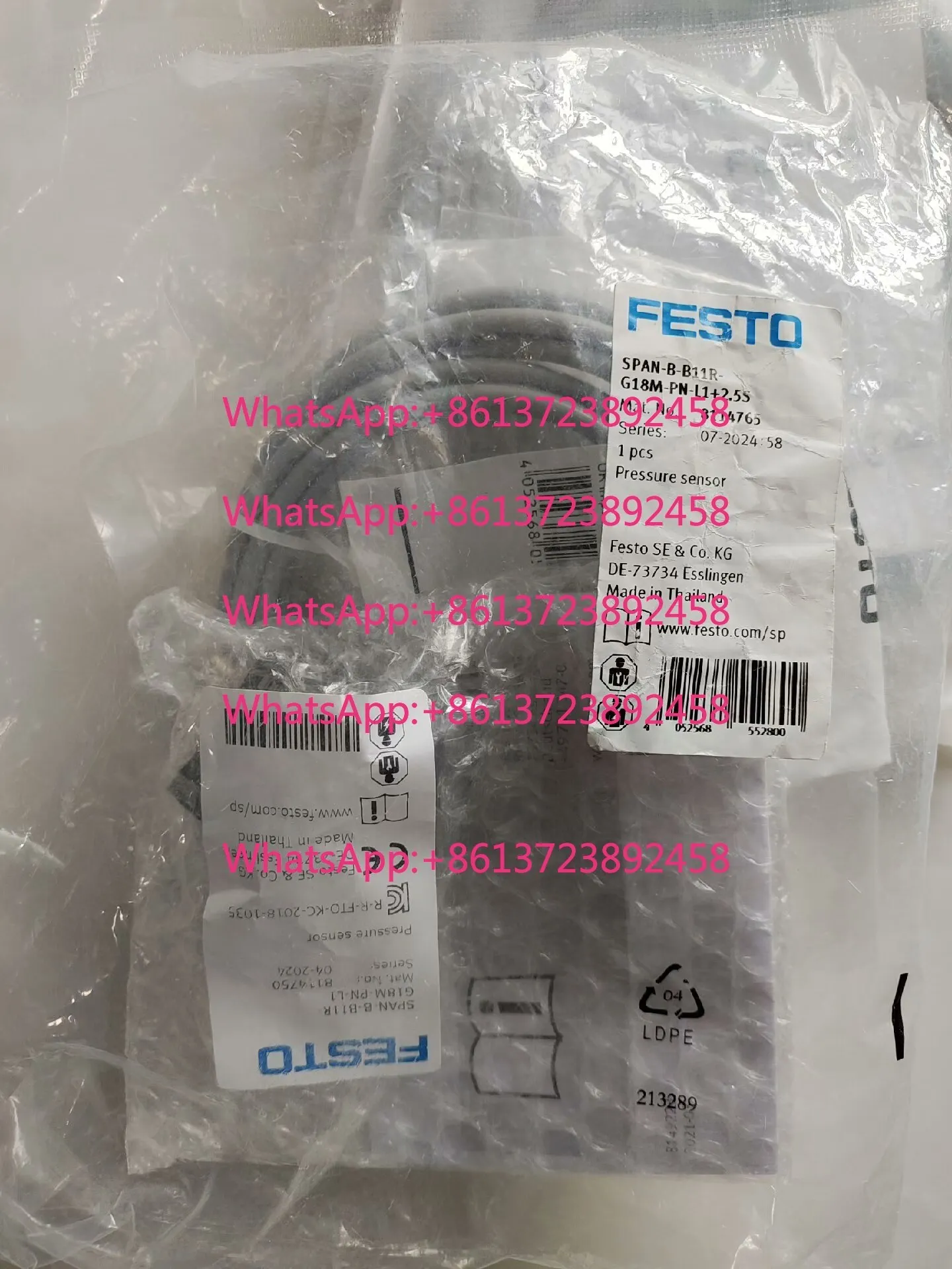 Festo pressure sensor 8114765 SPAN-B-B11R-G