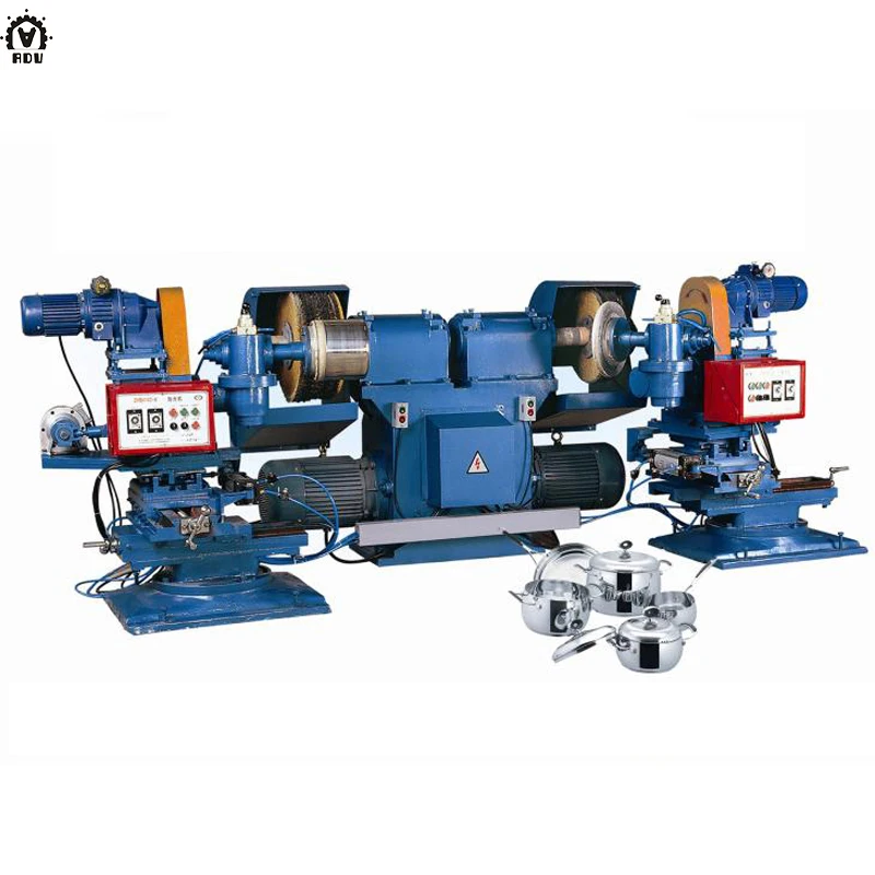 Automatic Double Stations Cookware Surface Polishing Machine for Sales