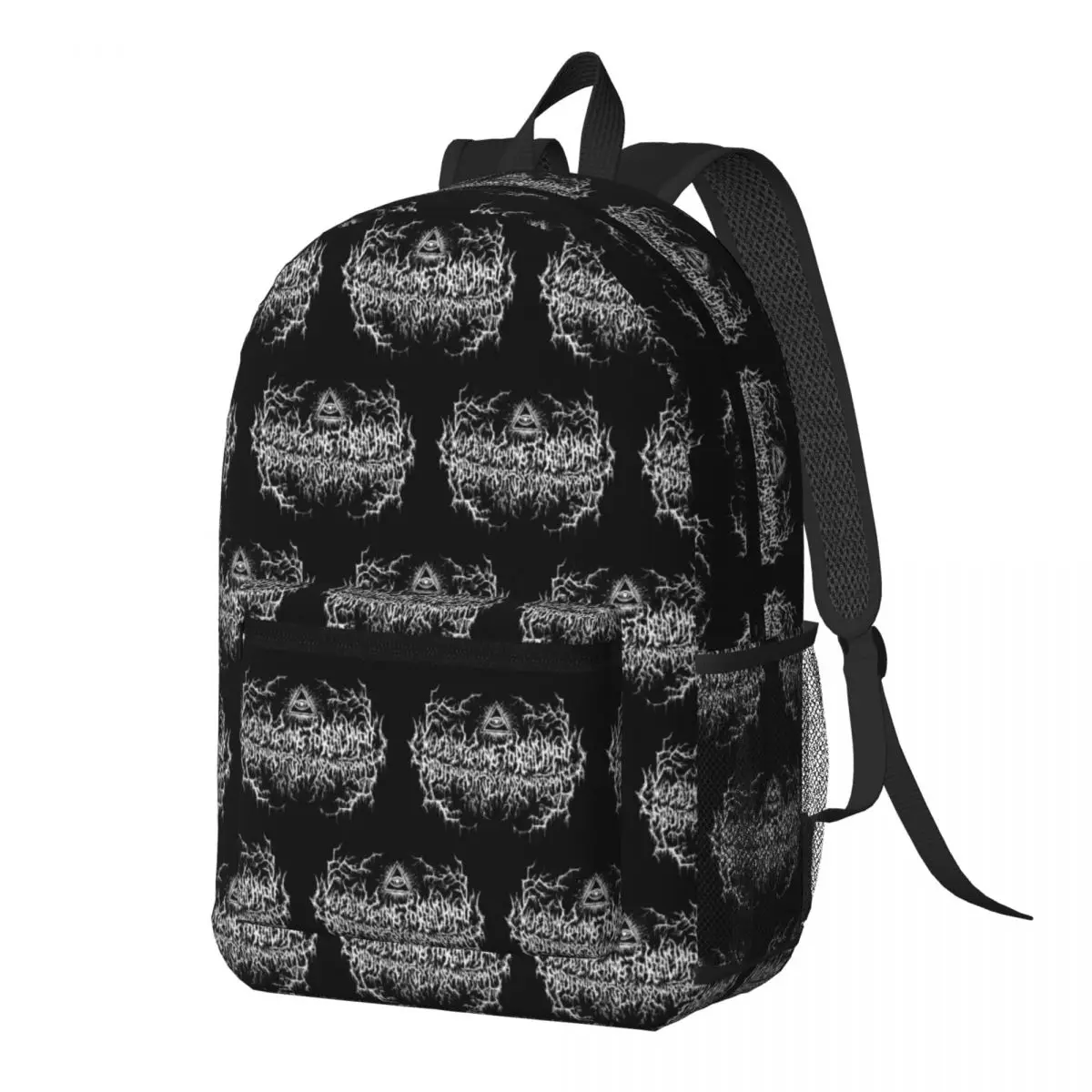 Death Metal Logo Backpack Daypack Large Capacity Kids BookBag School Bag Shoulder Bags for Men Women