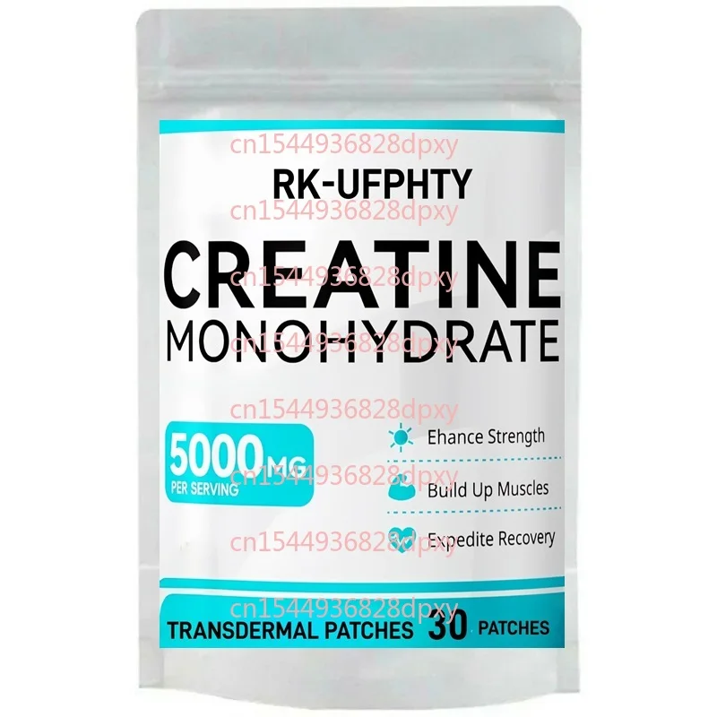 

30 Patches Creatine Monohydrate Transdermal Patches for Men & Women with L-Carnitine Enhanced Muscle & Energy, Boost Focus