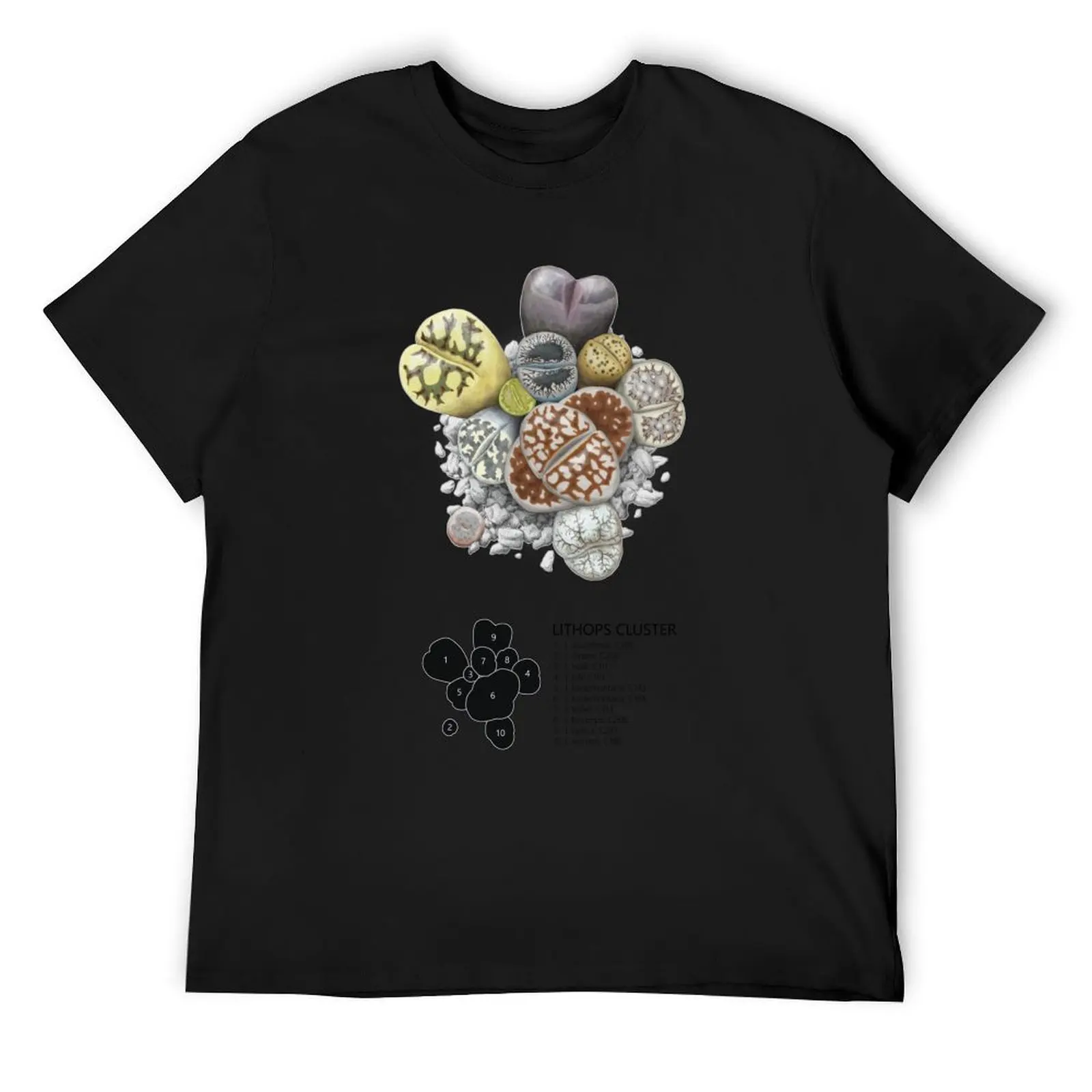 Lithops Cluster (Labels) T-Shirt summer 2025 tshirts personalised Funny t-shirts plus size men clothing