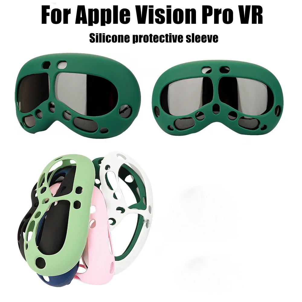 

Soft VR Headset Cover Shockproof Silicone VR Protective Cover Anti-scratch Dustproof for Vision Pro VR Glasses