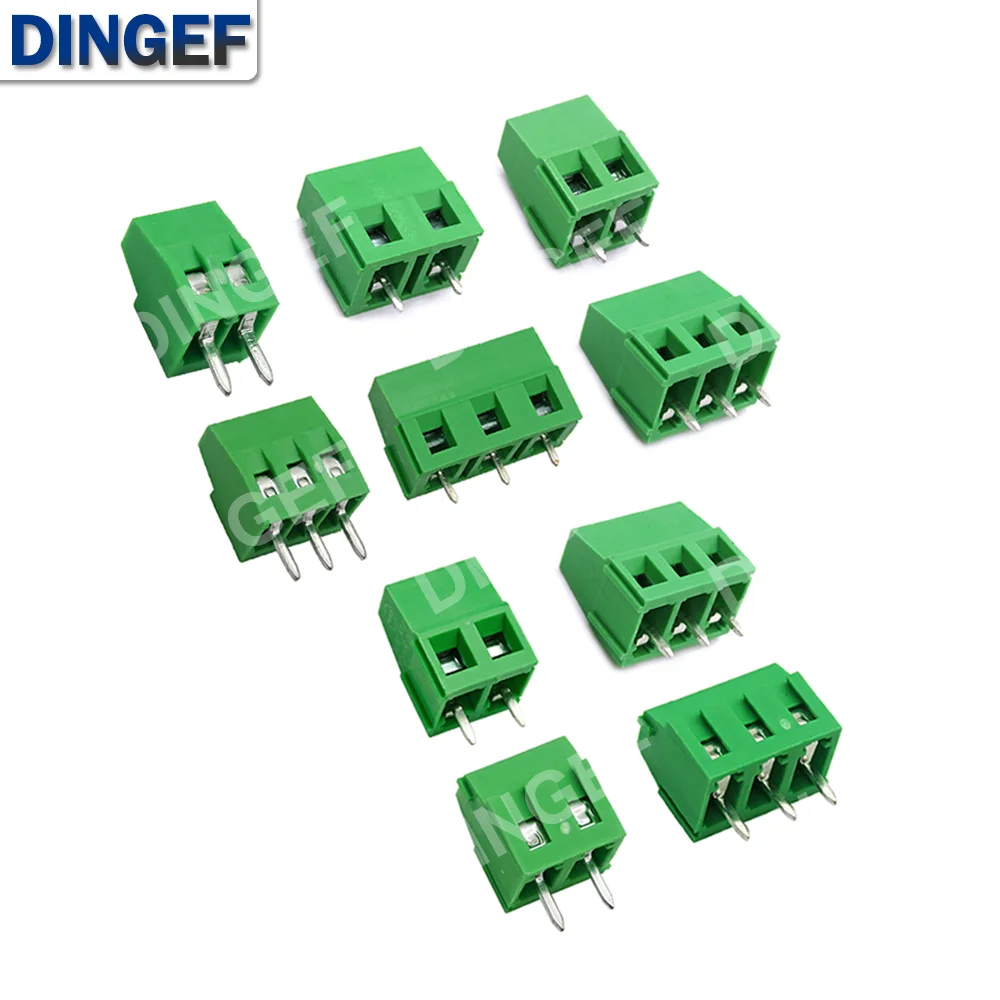 10pcs KF128 2.54mm 5.08 5.0 3.81 7.5 mm PCB Screw Terminal Block Connector for Wires 2P 3P 4P  Terminal