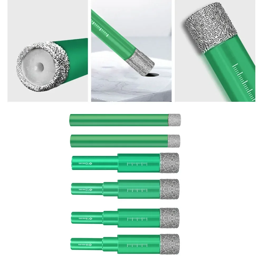 6-16MM Dry Diamond Coated Drill Bit For Drilling Tile Marble Glass Masonry Concrete Tile Ceramic Drill Bits For Power Tools
