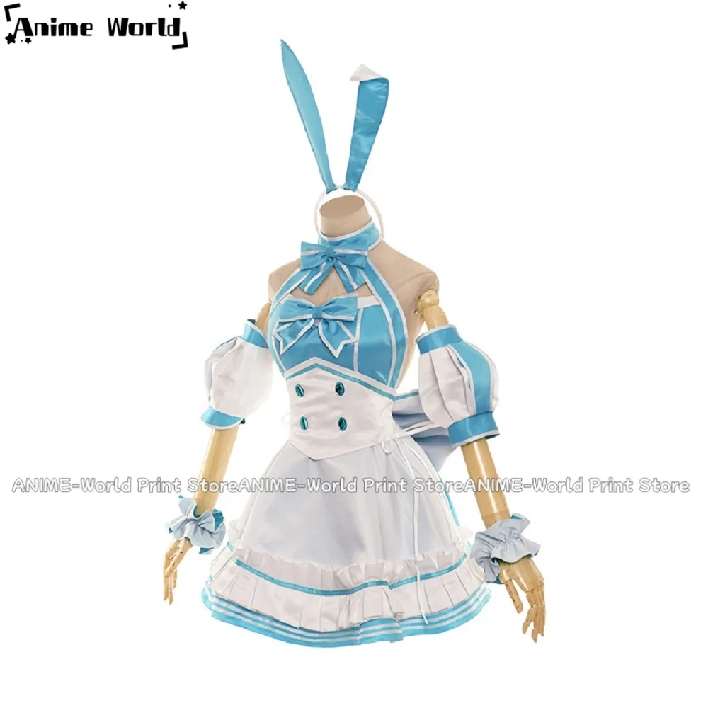 《Custom Size》Unisex Anime Cos Altria Pendragon Bunny Girl Cosplay Costumes Halloween Christmas Party Sets Uniform Suits