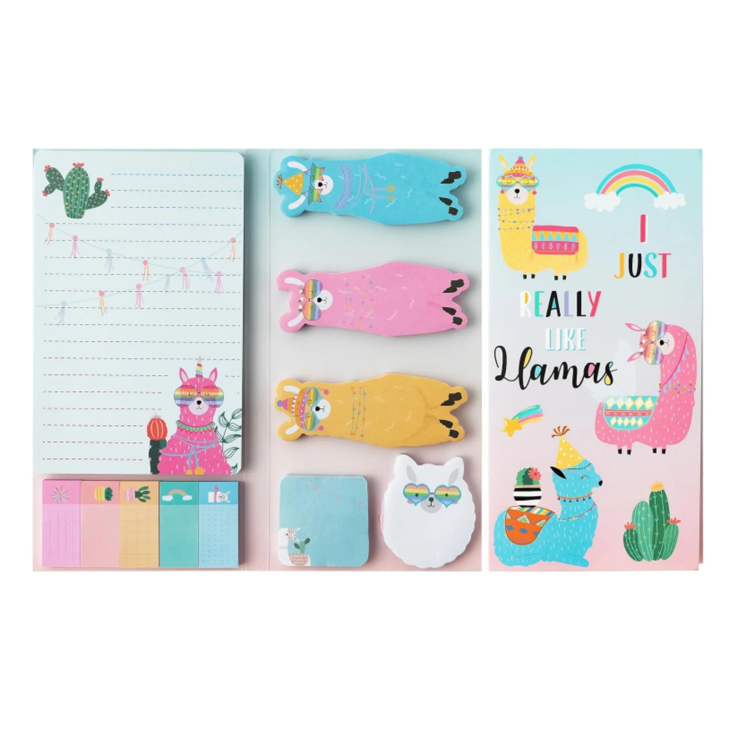 1 Pack Cute Sticky Notes Cartoon Corgi Alpaca Strawberry Sewing Theme Memo Pad Kawaii Stationery Gift For Back To School Office