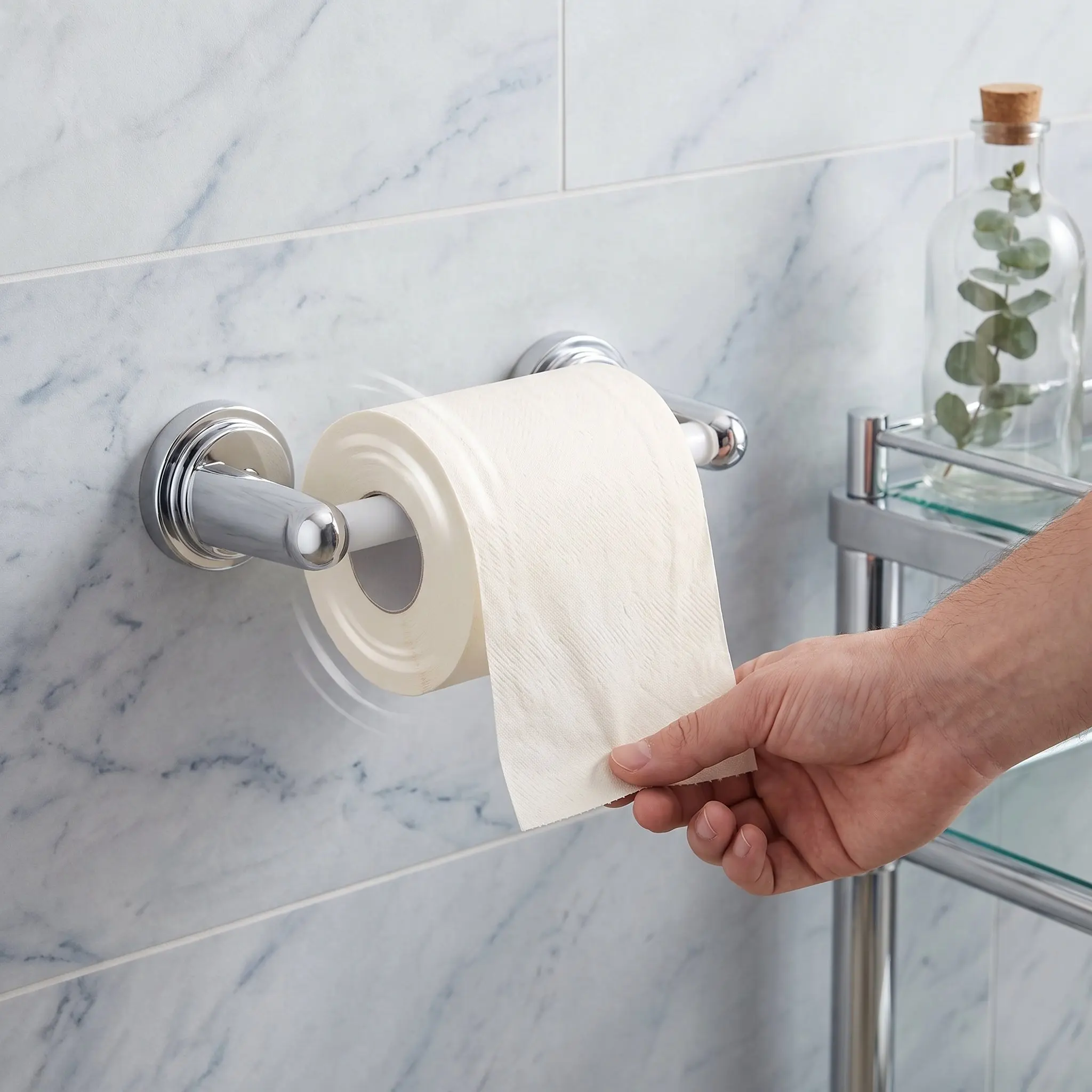 2Pcs Spring Loaded Toilet Paper Holder Replacement Rod Retractable Plastic Roller Spindle Easy Install Bathroom Accessory Tissue