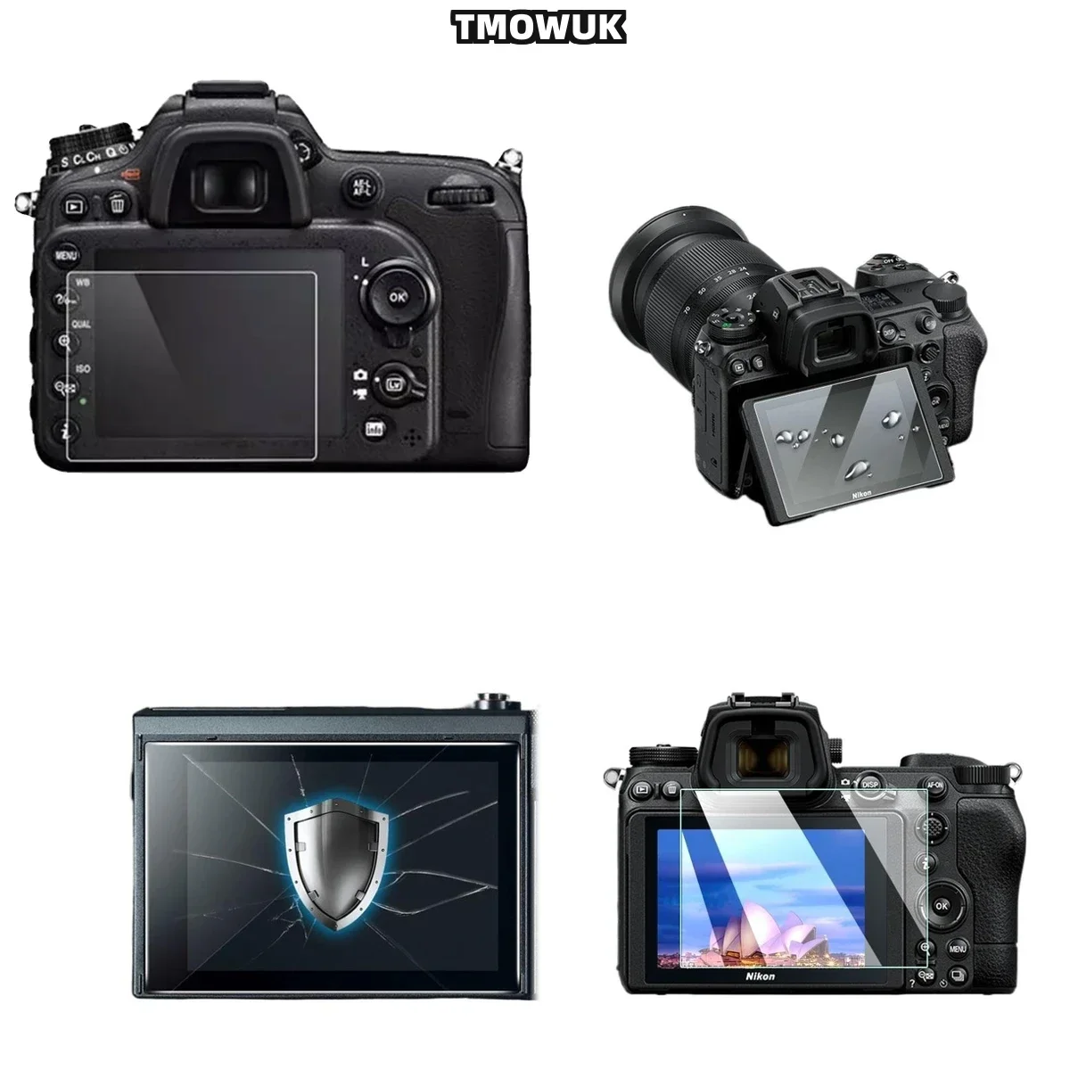 

For Nikon Z30 ZFC Tempered Glass LCD Screen Protector 9H Hardness HD Clear Anti-Scratch Camera Film .