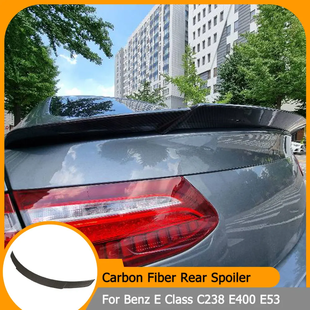 

Carbon Fiber Car Rear Trunk Spoiler Wing for Mercedes-Benz E Class C238 E400 E53 AMG Coupe 2017-2019 Rear Boot Lid Wing Spoiler