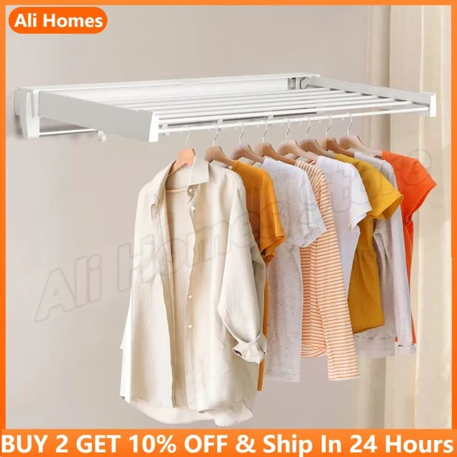 Folding laundry hanger sale