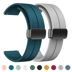 22mm Magnetic Silicone Strap For OnePlus Watch 2 Wristband Correa For OPPO Watch X 4 Pro Bracelet For Realme Watch 3 S Pro bands