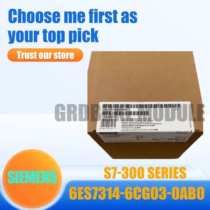 

New Original SIEMENS 6ES7314-6CG03-0AB0 6ES7 314-6CG03-0AB0 S7-300 PLC Controller Module
