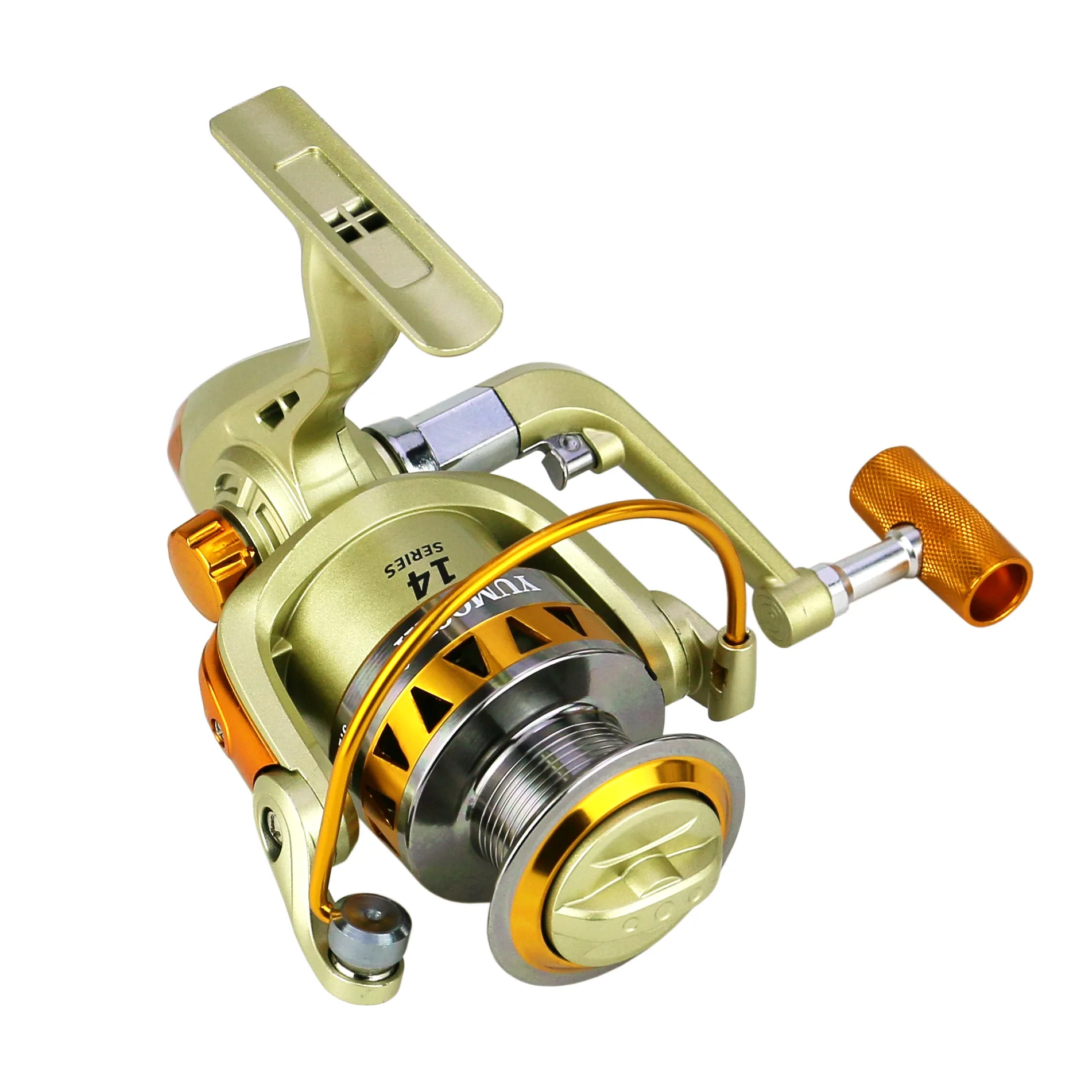 Ultra Light 2000-7000 Size Spinning Fishing Reels 5.2:1 Gear Ratio Powerful & Smooth for Lake & River Fishing