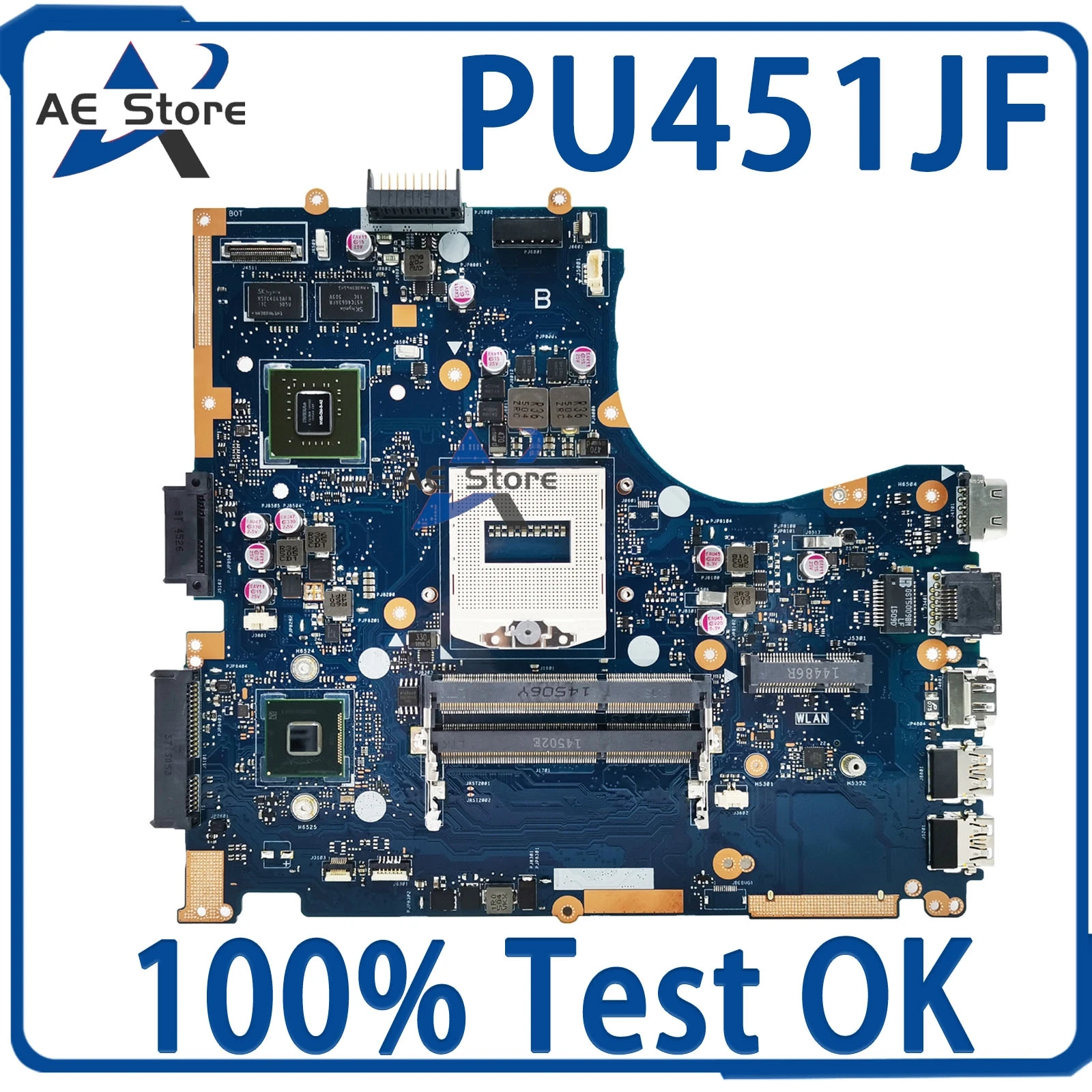 

PU451J For ASUS ASUSPRO ESSENTIAL PU451JF PRO451JF Laptop Motherboard Mainboard 100% Test OK