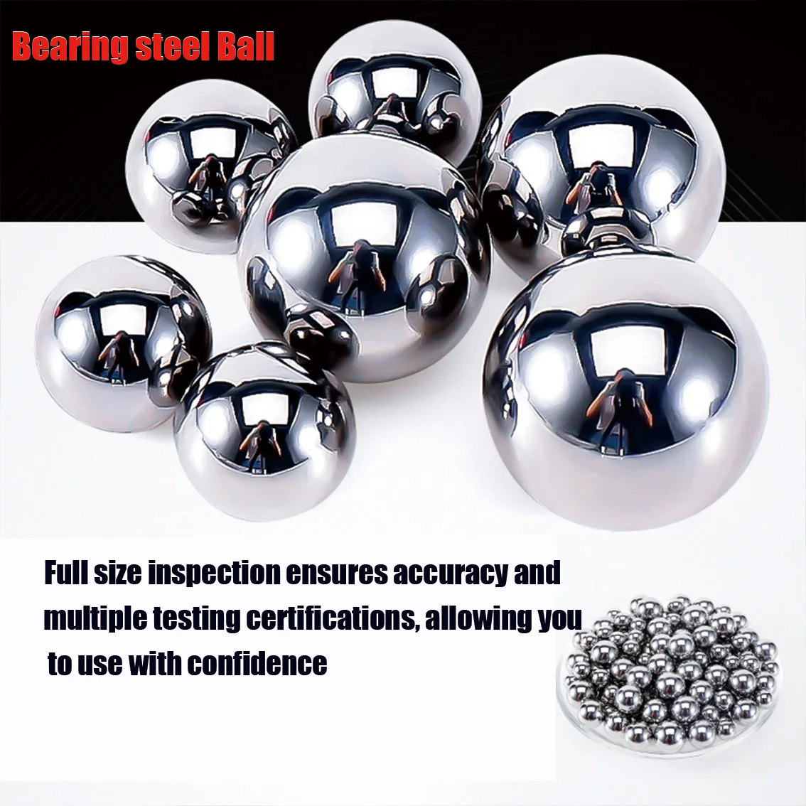 

1Pcs Dia 55mm 57mm 57.15mm -76.2mm Solid Bearing Steel Ball High Precision Smooth Bearing Round Ball For Precision Equipment