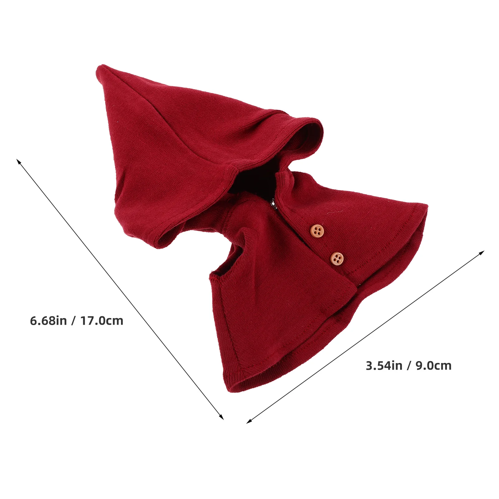 Abbigliamento decorativo 17 cm Figura Elfo di Natale Halloween Cosplay Dress Up Accessori Mini Mago Mantello Costume Abito riutilizzabile