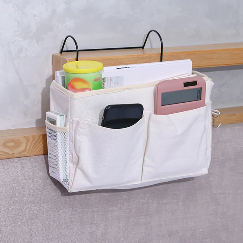 

Bedside Storage Organizer TV Remote Control Desk Hanging Couch Storage Organizer Bed Holder Pockets Bedroom Dorm Storage Bag New