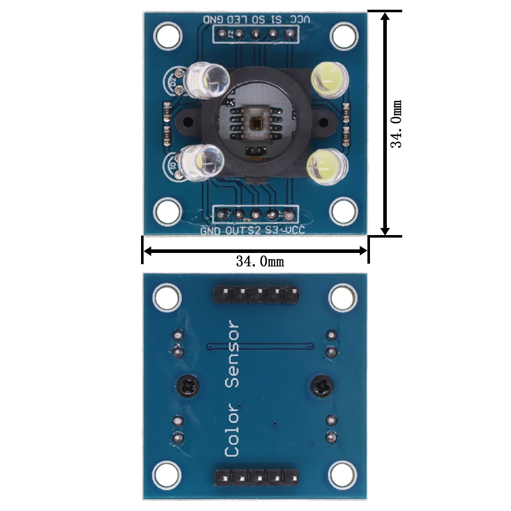 GY-31 TCS3200 TCS230 Aksesori Sensor Pengenalan Warna Modul Detektor UNTUK Arduino MCU Modul DIY DC 3-5V Input