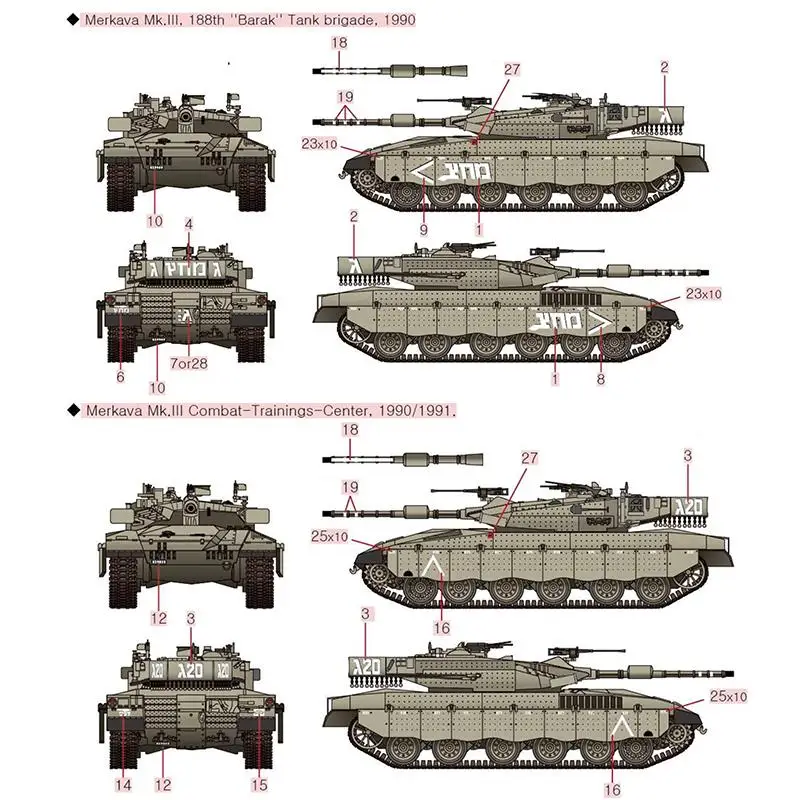 ACDEMY HOBBY 13429 1/72 Merkava Mk. III Aircraft Plastic Model Kit