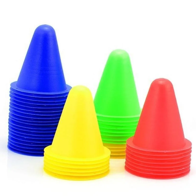 10pcs Multi-color Agility Maker Cones For Slalom Roller Skating Training Traffic Cone Sports Windproof Corner Mark