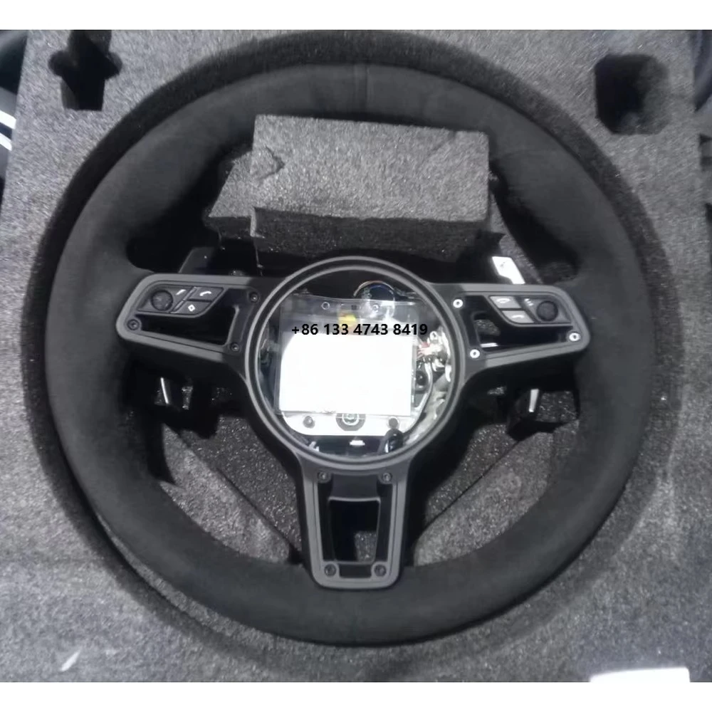 

957 GTS 2007-2010 black car steering wheel cover