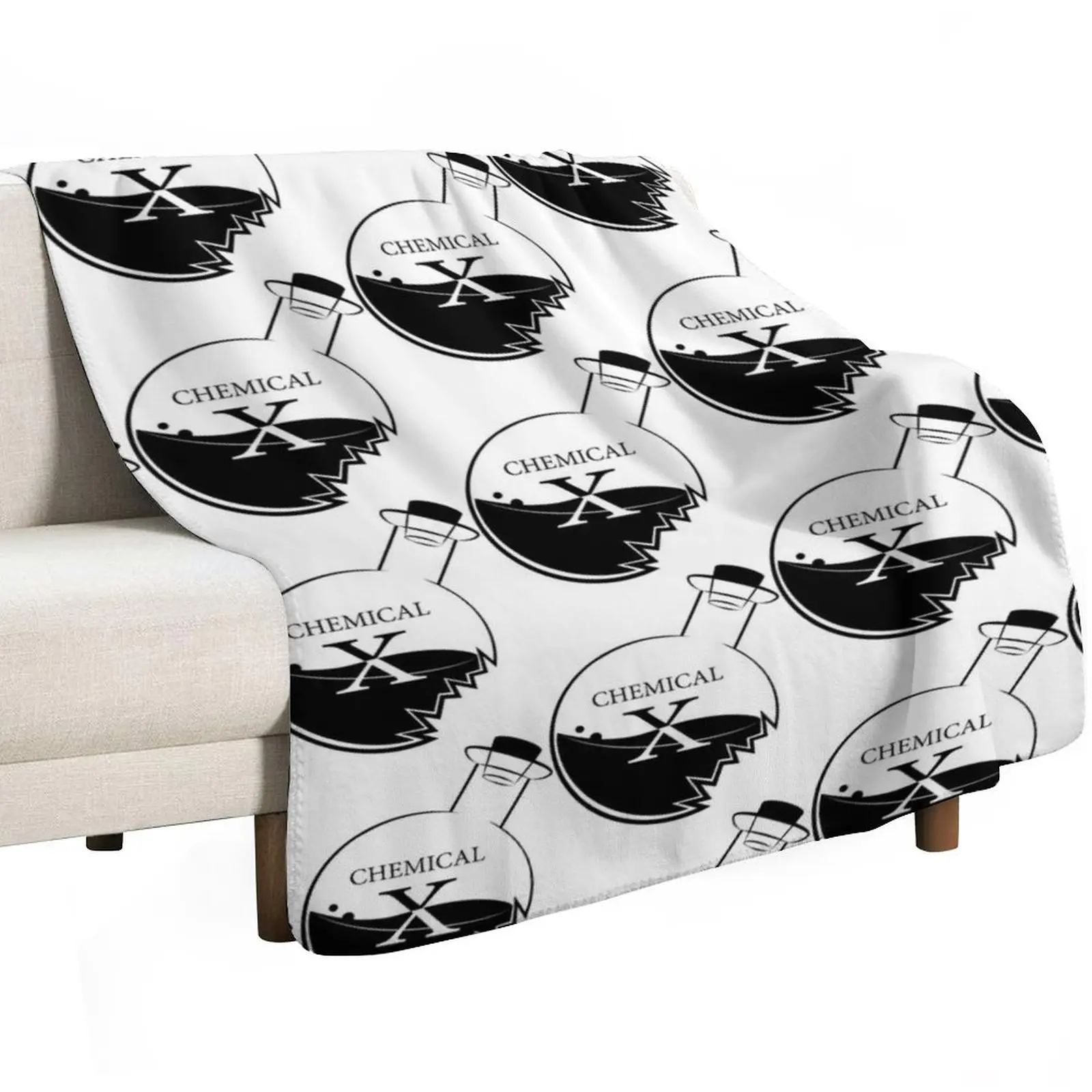 

Chemical X (White) Minimalist Throw Blanket Blankets For Bed Hairys halloween Blankets