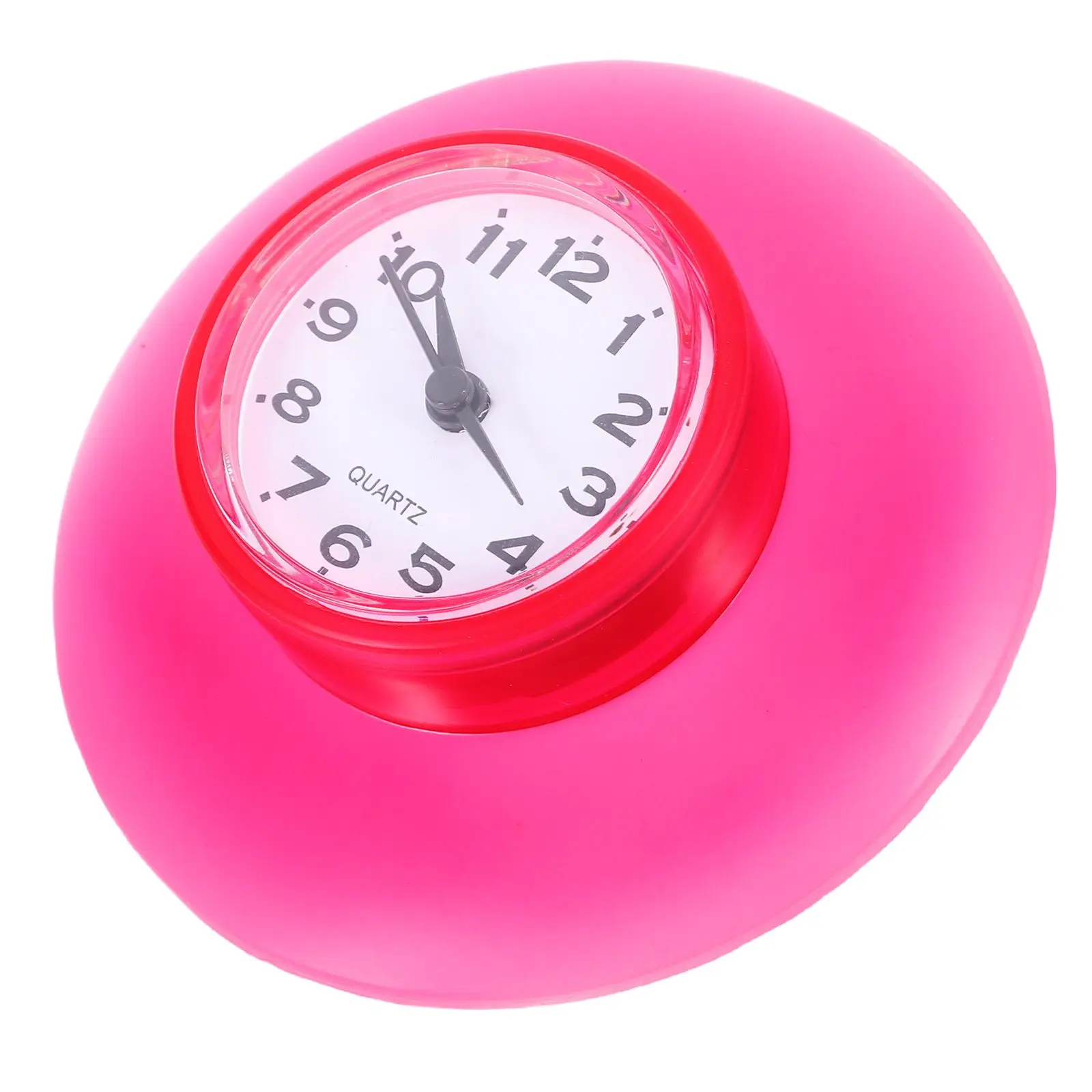 

Bathroom Clock Suction Cup Waterproof Mirror Wall Red Decorative Clocks for Seniors Bathroom Mirror Shower Clocks