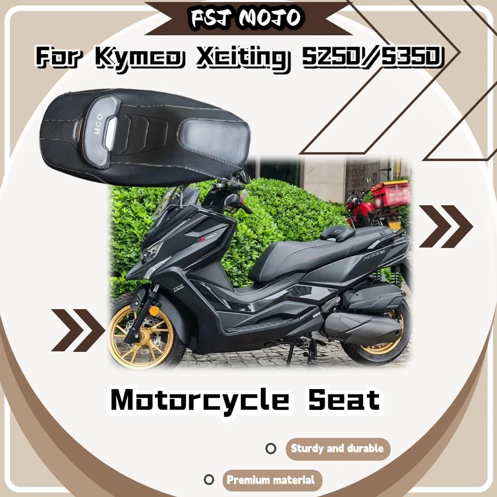 For Kymco Xciting S250 S350 Waterproof Anti‑Slip Lower‑Height Seat Assembly Lumbar Support Modified Saddle Mod Accessories