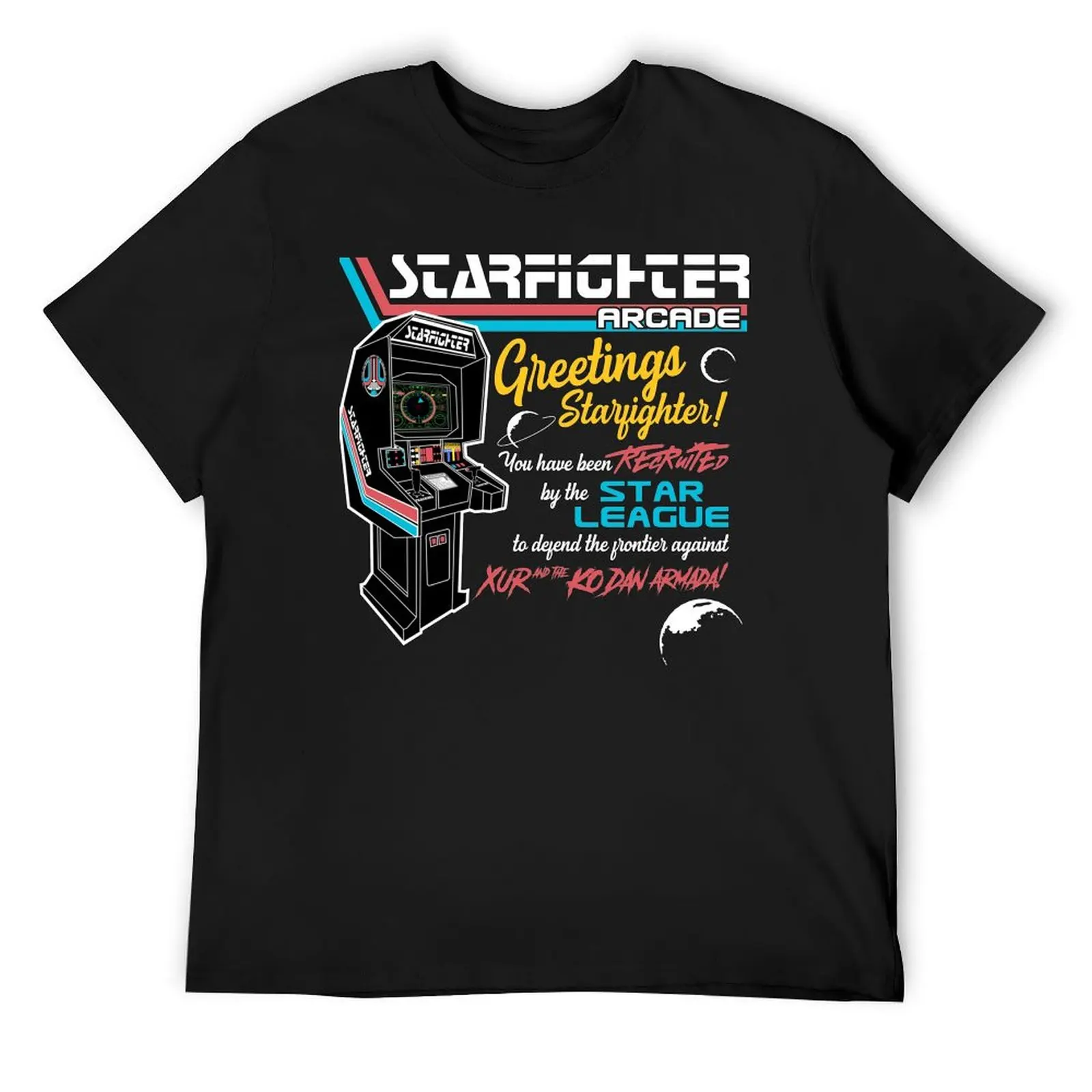 Starfighter Arcade T-Shirt graphic t shirts gifts for boyfriend customs design your own t shirts for men cotton