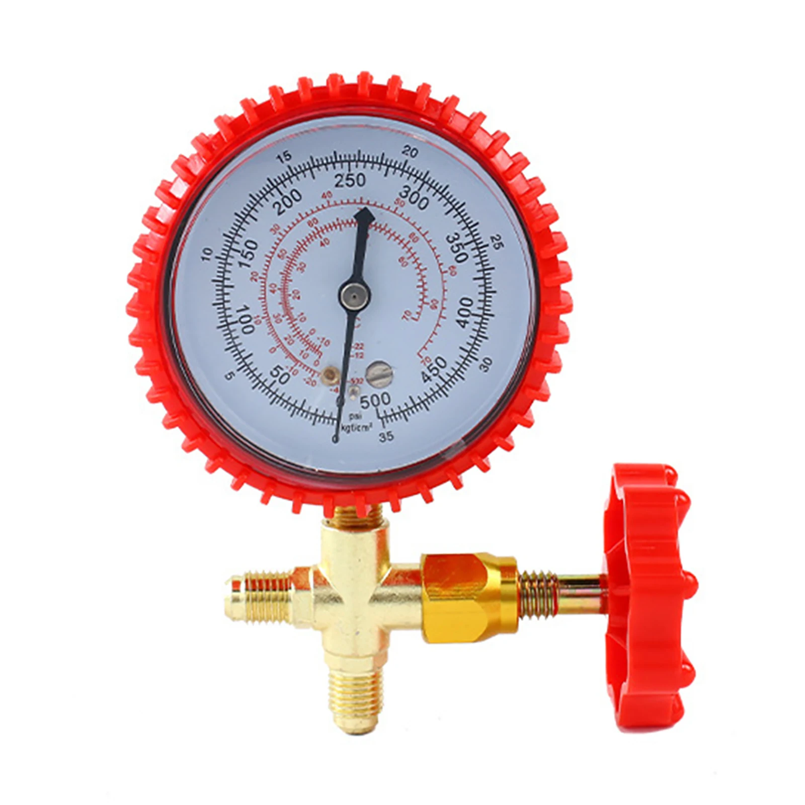 Válvula de calibre único de alta e baixa pressão, ar condicionado, geladeira, baixa pressão, medidor de ar condicionado