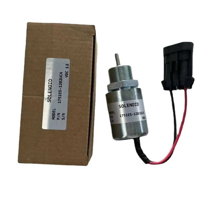 12V Fuel Shutoff Stop Solenoid 1751ES-12B2UC4 for Mitsubishi L3E L3E2 L3A L3C