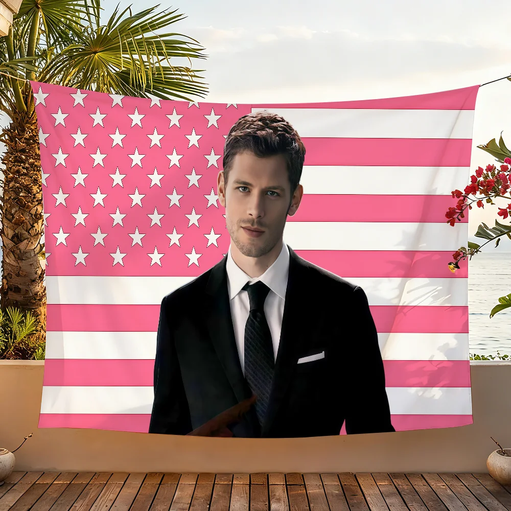Actor J-Joseph Morgan-S USA flag For Garden Party Living Room Home Wall Decor Banner Bedroom Outdoor Tapestry