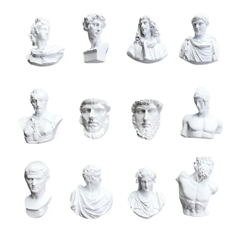 Plaster Bust Fridge Magnets Statue Nordic board decoration photo wall magnet button refrigerator sticker storage