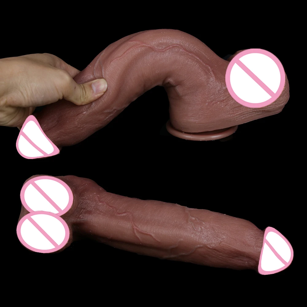 The Largest Silicone Penis Realistic Dildo Big Long Dick Strong Suction Cup Anal Plug For Woman Masturbator Vagina Sex Toys Shop