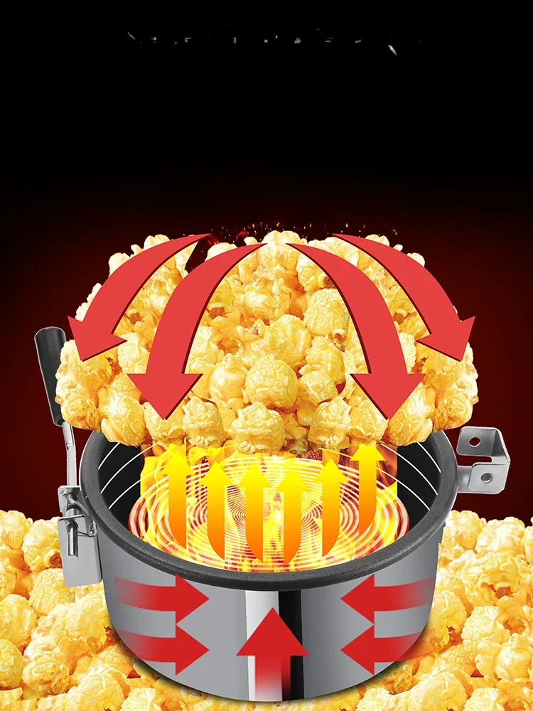 Fully automatic popcorn machine, commercial special pot, electric heating integrated machine, corn cob machine, popcorn fryer