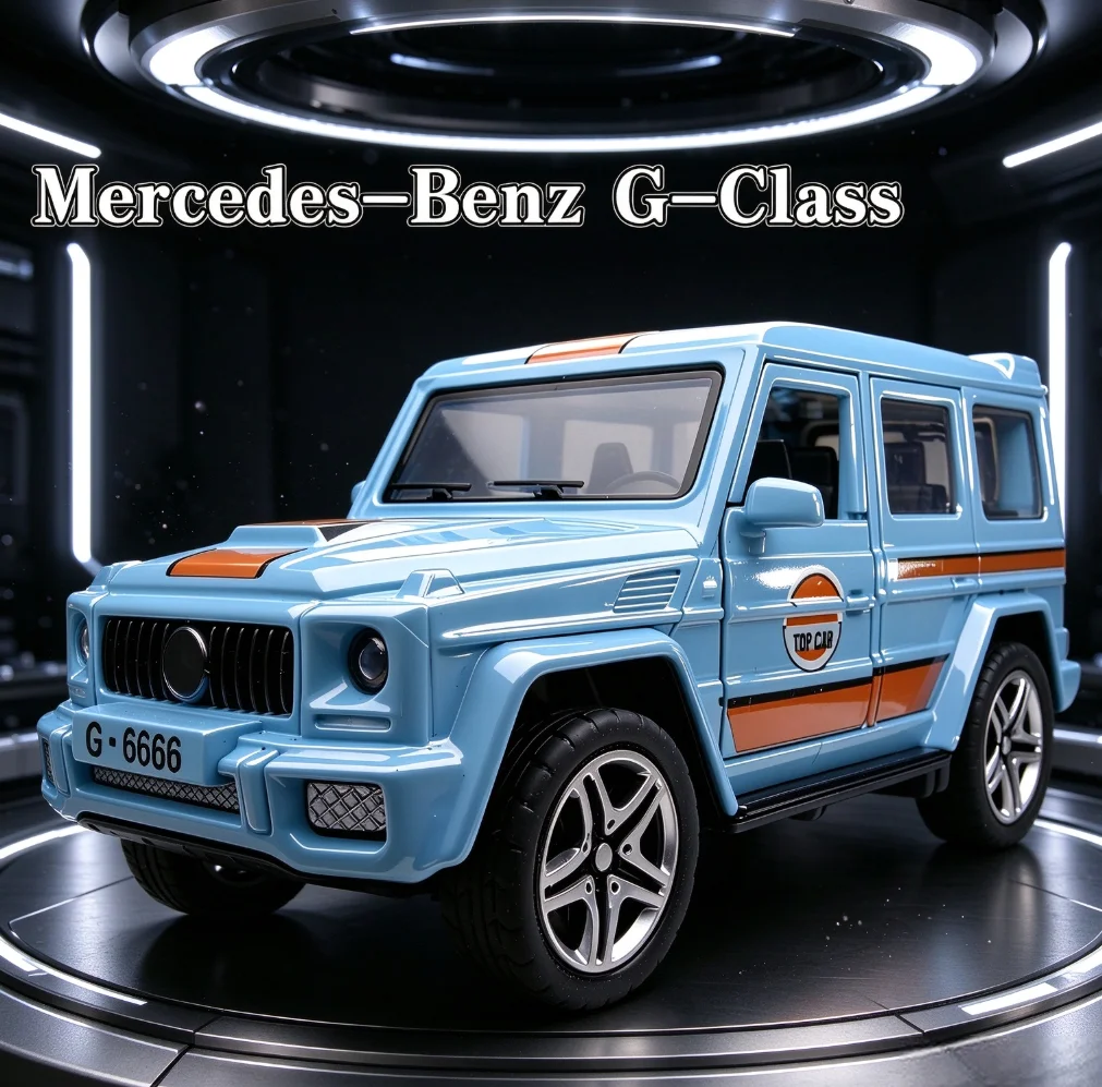 Modèle de voiture miniature Mercedes Benz G63 G Class SUV 1/36, RMZ CiTY, véhicule sport à rétrofriction, objet de collection, décoration de bureau, cadeau d'anniversaire
