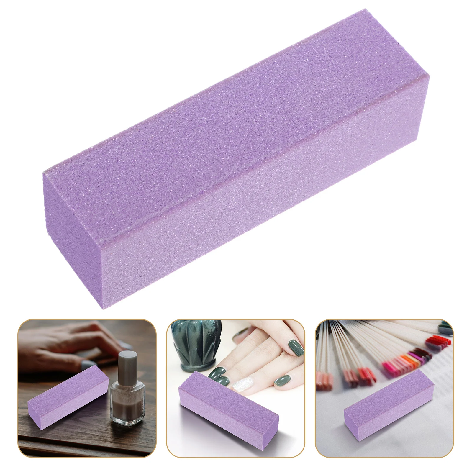 Bloques amortiguadores para uñas, limas duraderas para manicura, herramientas pequeñas de esponja portátiles para pulir y limar uñas, 10 Uds.