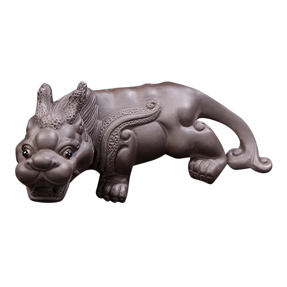 

Purple Sand Tea Pet Ornament Ancient Animal Shaped Kungfu Tea Table Decor Nourish Your Living Space Tabletop Decor