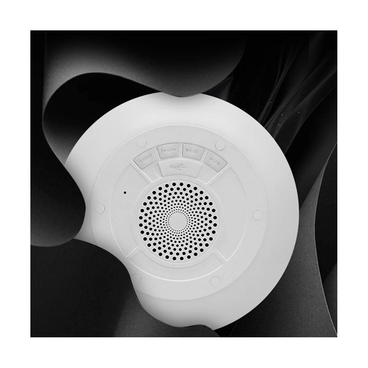 مقاوم للماء دش المتكلم بلوتوث الحمام راديو FM RGB 5W TWS صندوق سماعات بلوتوث مع ميكروفون على الماء